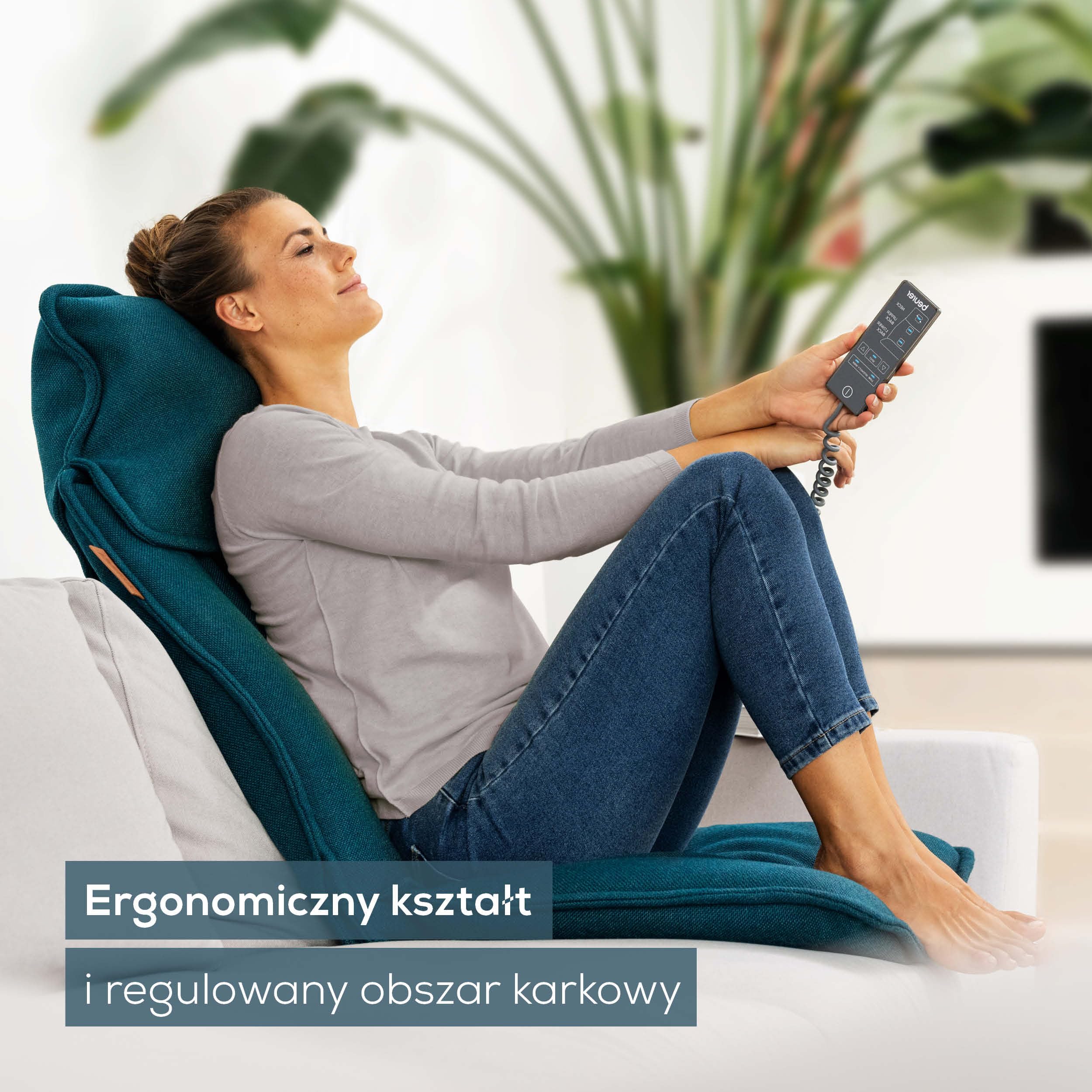 Beurer MG 330 Shiatsu Nakładka do masażu, 3 strefy masażu, 2 intensywności, głęboko działający masaż karku i pleców