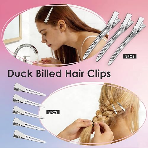 Miniatura 4 de Kit de accesorios para el cabello, 160 pinzas para el cabello para mujeres y niñas, bailar, ballet, animadoras, viajes, con caja de almacenamiento
