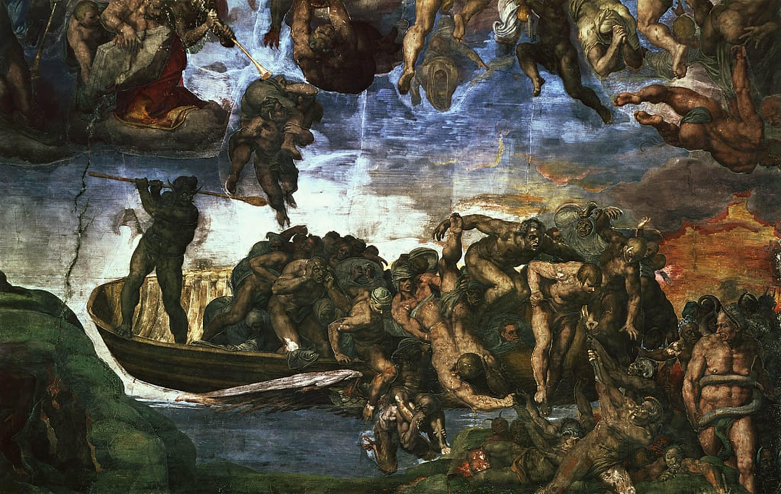 Cuadro pintura murales decor Capilla Sixtina lienzo Buonarroti 60x90cm 5