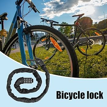 Amazon.co.jp: 盗難防止サイクルチェーンロック、サイクリング用
