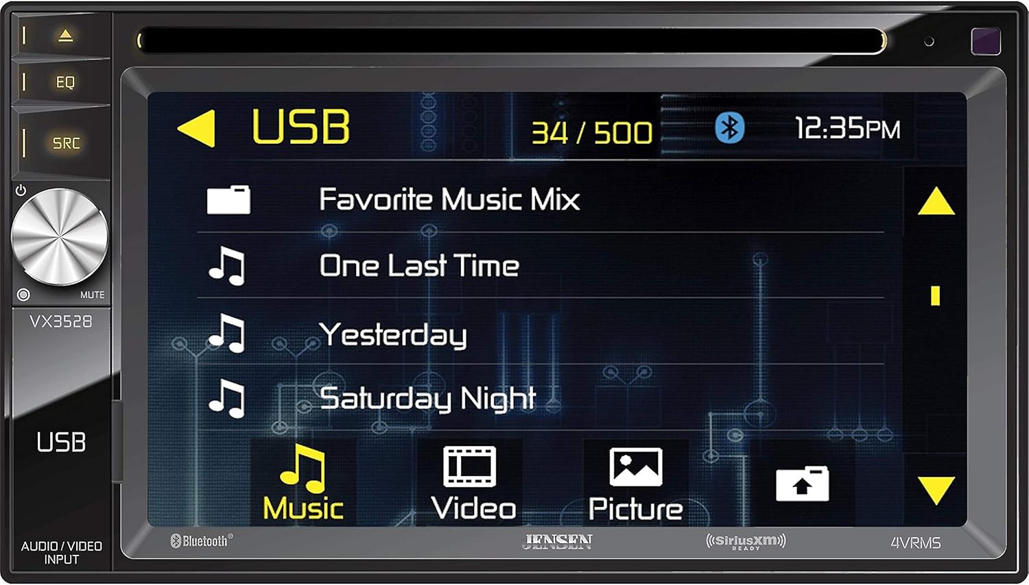 Jensen VX3528 DVD Receiver