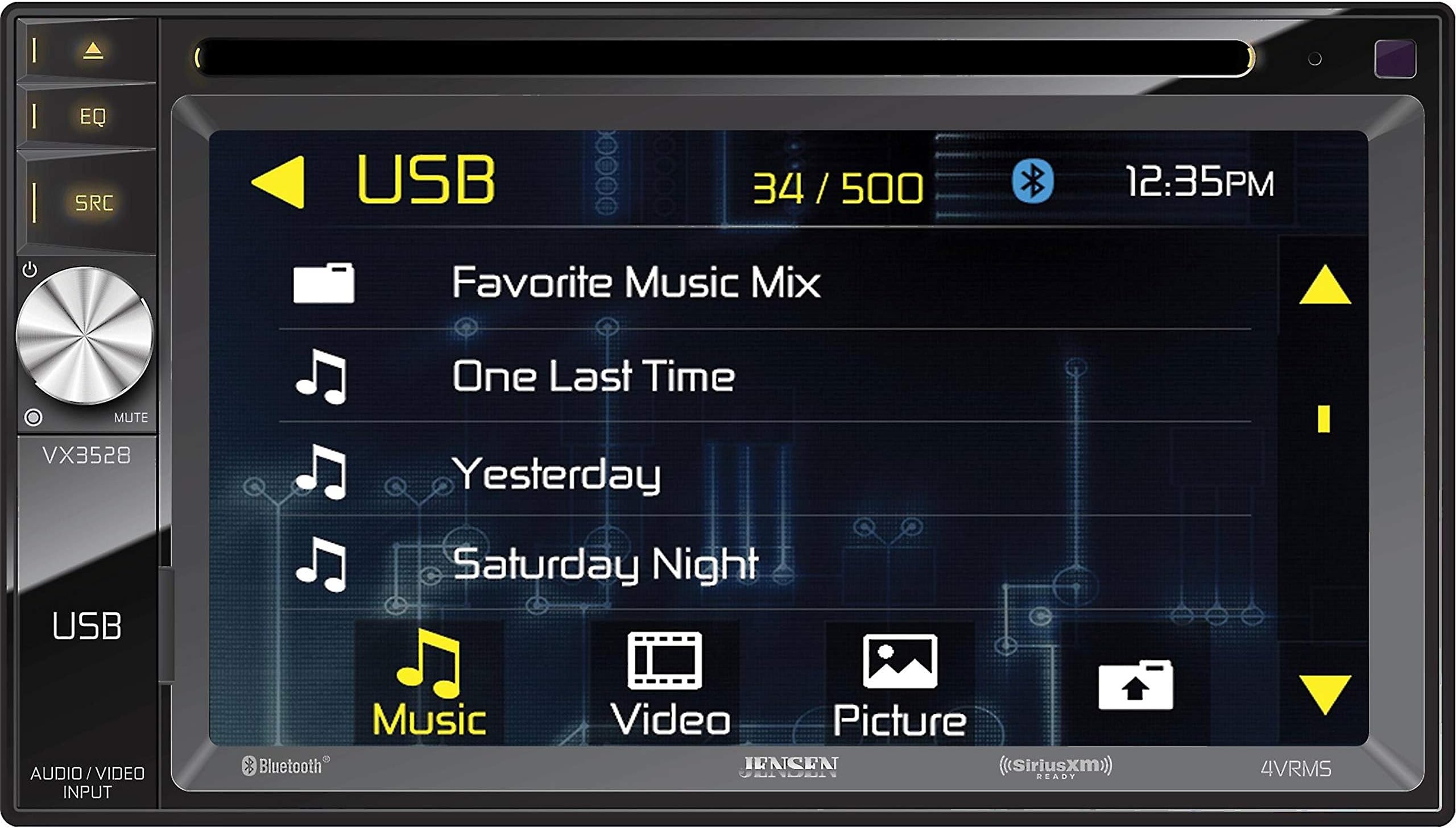 Jensen VX3528 DVD Receiver