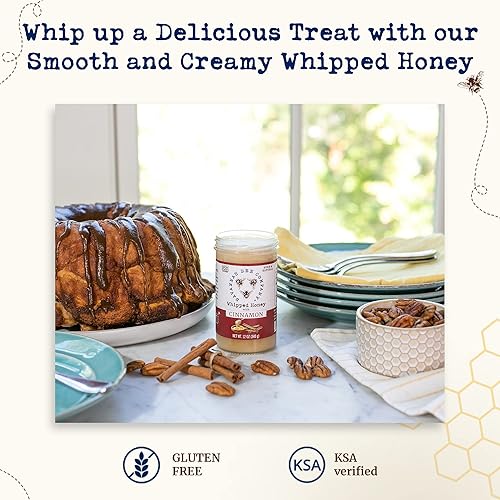 Miniatura 4 de Savannah Bee - Juego de regalo de miel batida cremoso suave untable y absolutamente delicioso miel 100 natural y pura 12 onzas canela y limón