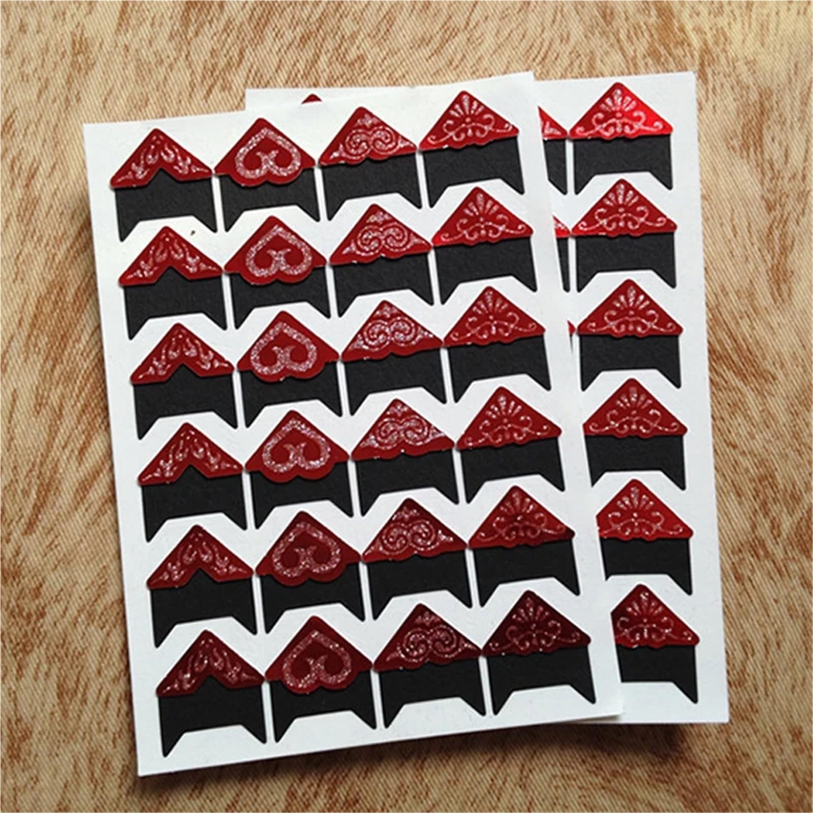 Lot de 960 autocollants en papier pour coins de photo - Pour décoration d'albums photo, cadres et scrapbooking