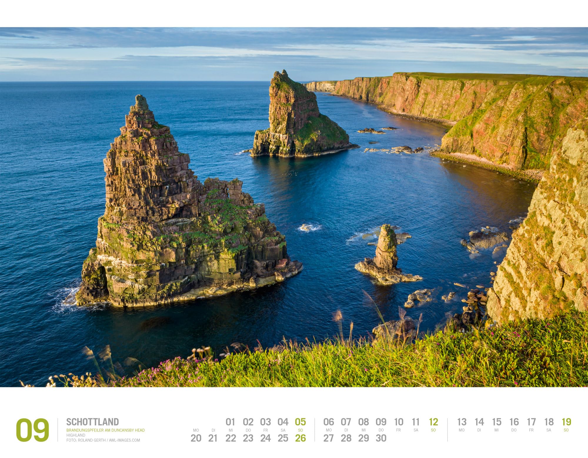 Schottland Kalender 2027 | Unterwegs zwischen Highlands und Hebriden: Imposanter Reise-Kalender im großen Querformat (54x42 cm) | Edinburgh
