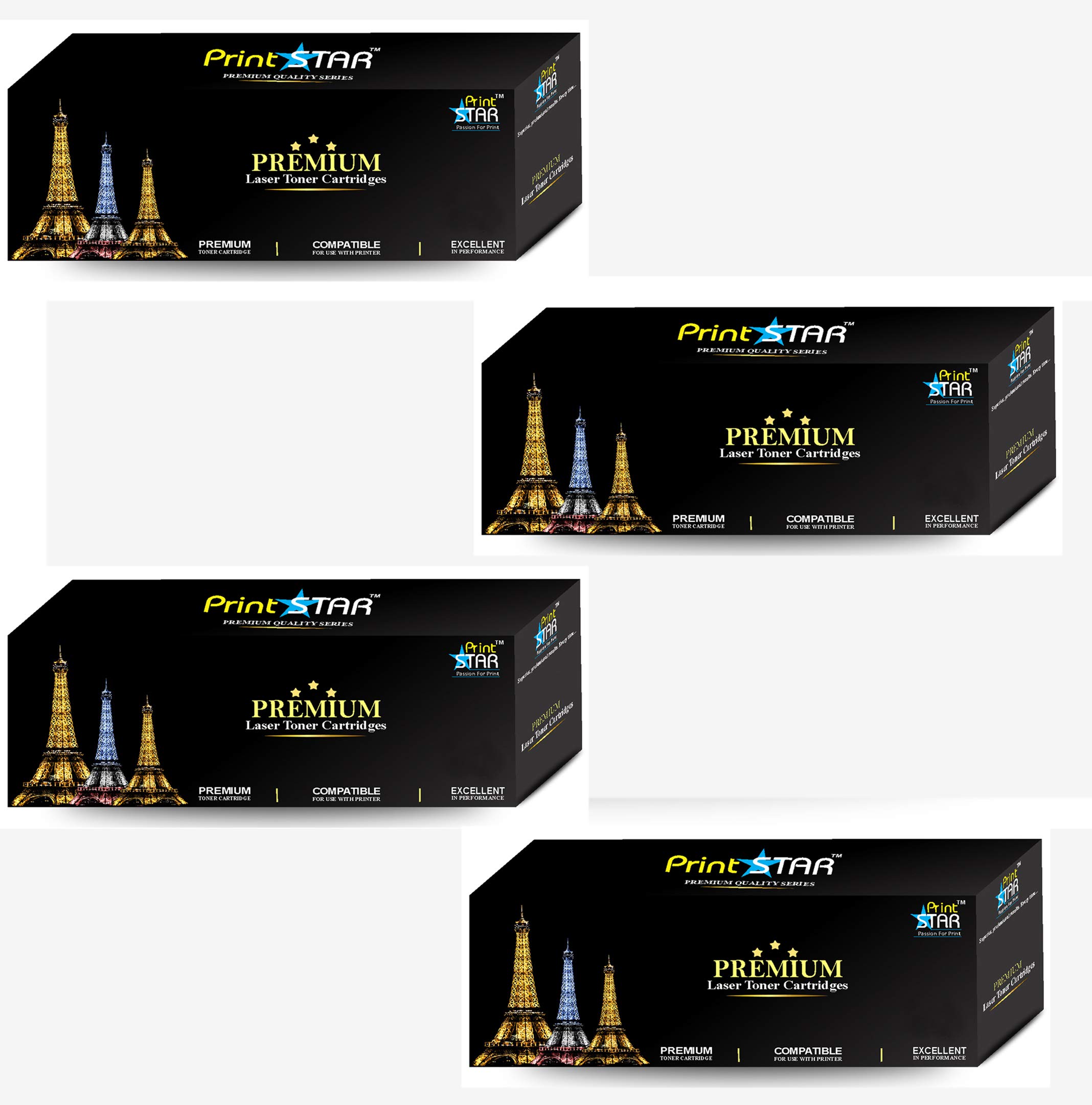 Print Star 78A Single Colour Black Laser Toner Cartridge Replacement of HP CE278A Compatible with HP Laserjet P1560, P1566, P1606, M1536DN, L100, L110, L200, L210, L300, L350, L355, L559 (Pack of 4) (B08283CWLB) Amazon Price History, Amazon Price Tracker