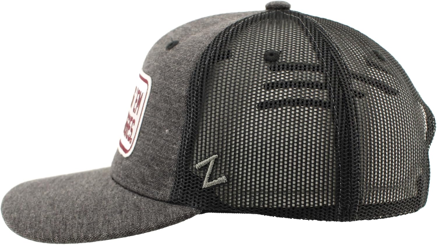 ZHATS Standard NCAA Officially Licensed Trucker Hat Carson Patch Defer Black, One Size - Image 3