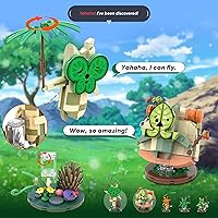 Vista 2 de Koroks Juego de Construcción, 5 Juegos de Bloques de Construcción de Personajes para Fanáticos de BOTW, Lindas Figuras de Acción de Mercancía