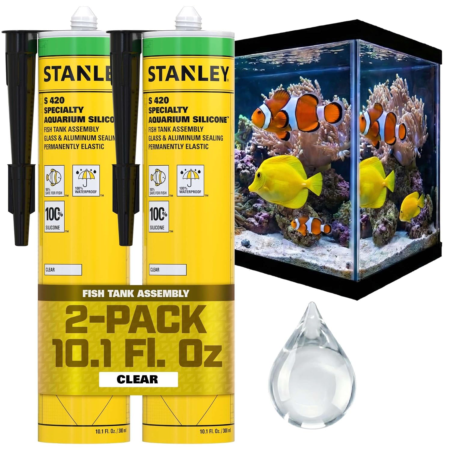 Silicón Stanley S420 para Acuario 2x10.1 Fl. Oz. miniatura 1