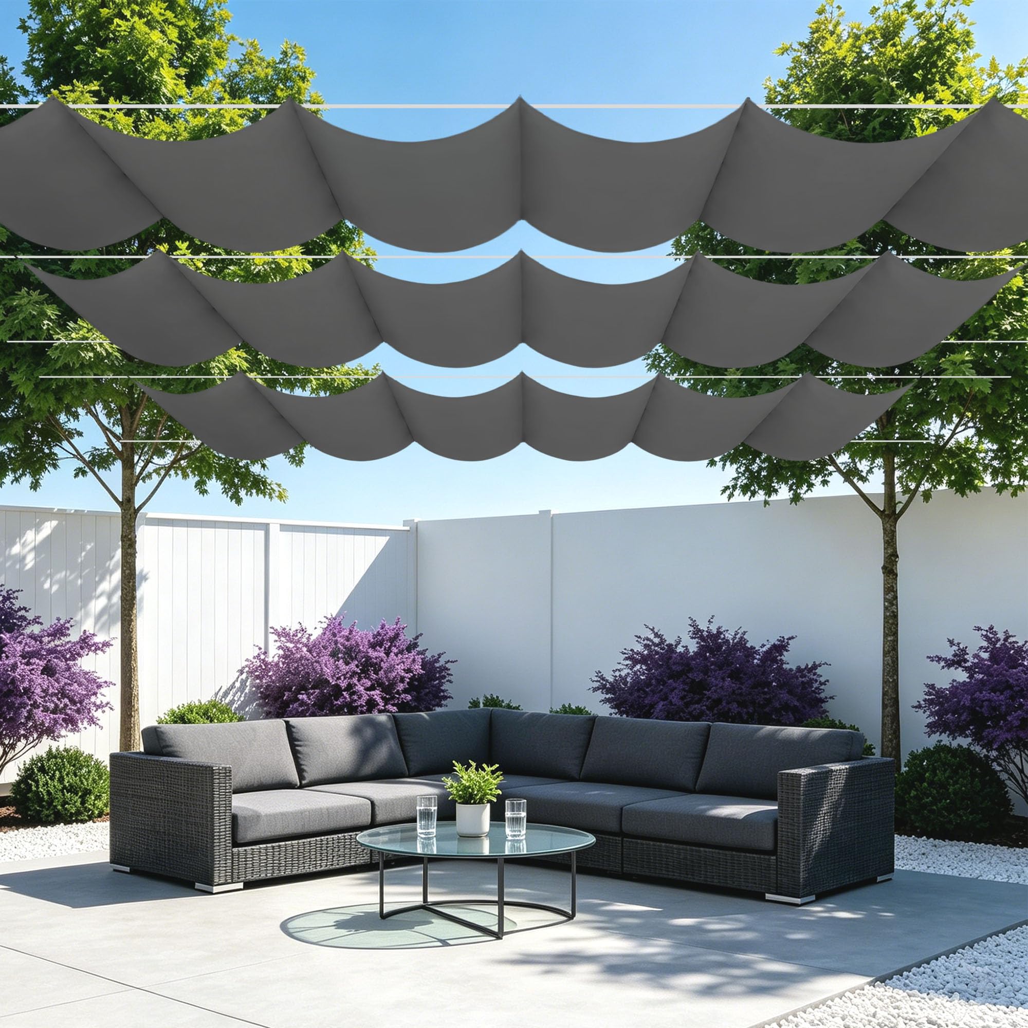 Voile d'ombrage rectangulaire pour ombrager votre patio cet été