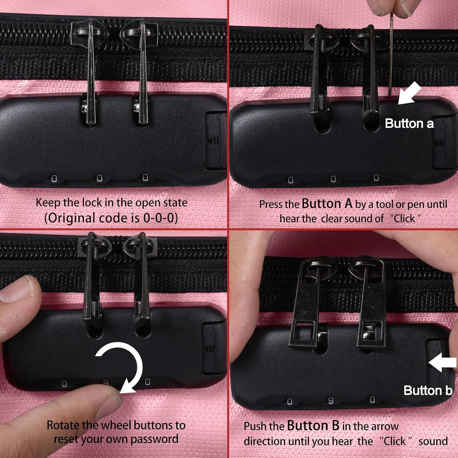 ROLOWAY Fireproof Document Bag with Lock (17 x 11.8 x 5 inch), Important Document Storage Bag with Multi-Layer File Organizers (Pink)