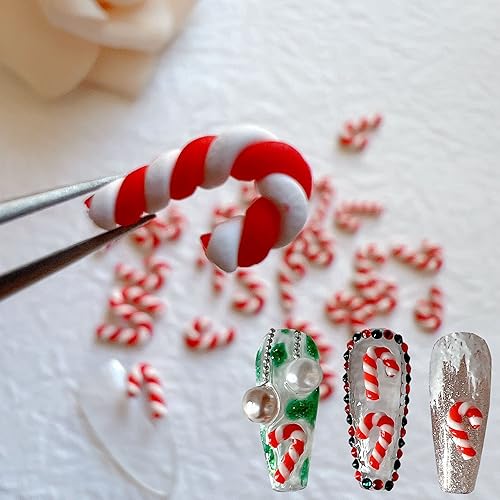NAIL ANGEL 30PCS/Bag Nail Art 3D Polymer Clay Christmas Candy
