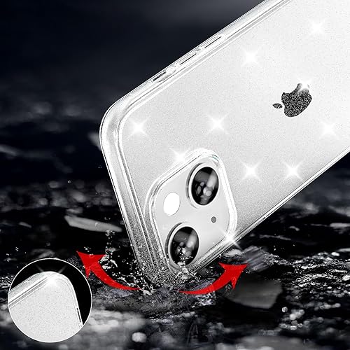 Vista 41 de TENOC Funda para teléfono compatible con iPhone 13 Pro Max, funda transparente a prueba de golpes protectora delgada para 6.7 pulgadas