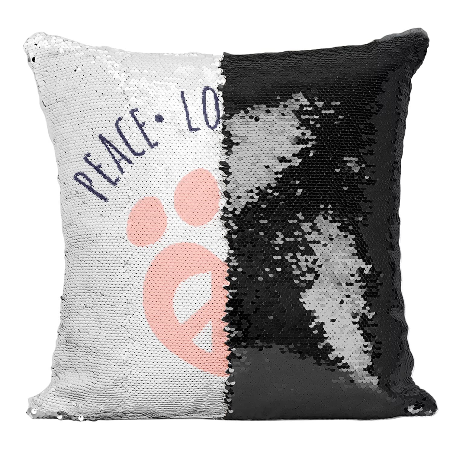 Coussin housse sequin noir pour raviver une décoration de salon terne et triste