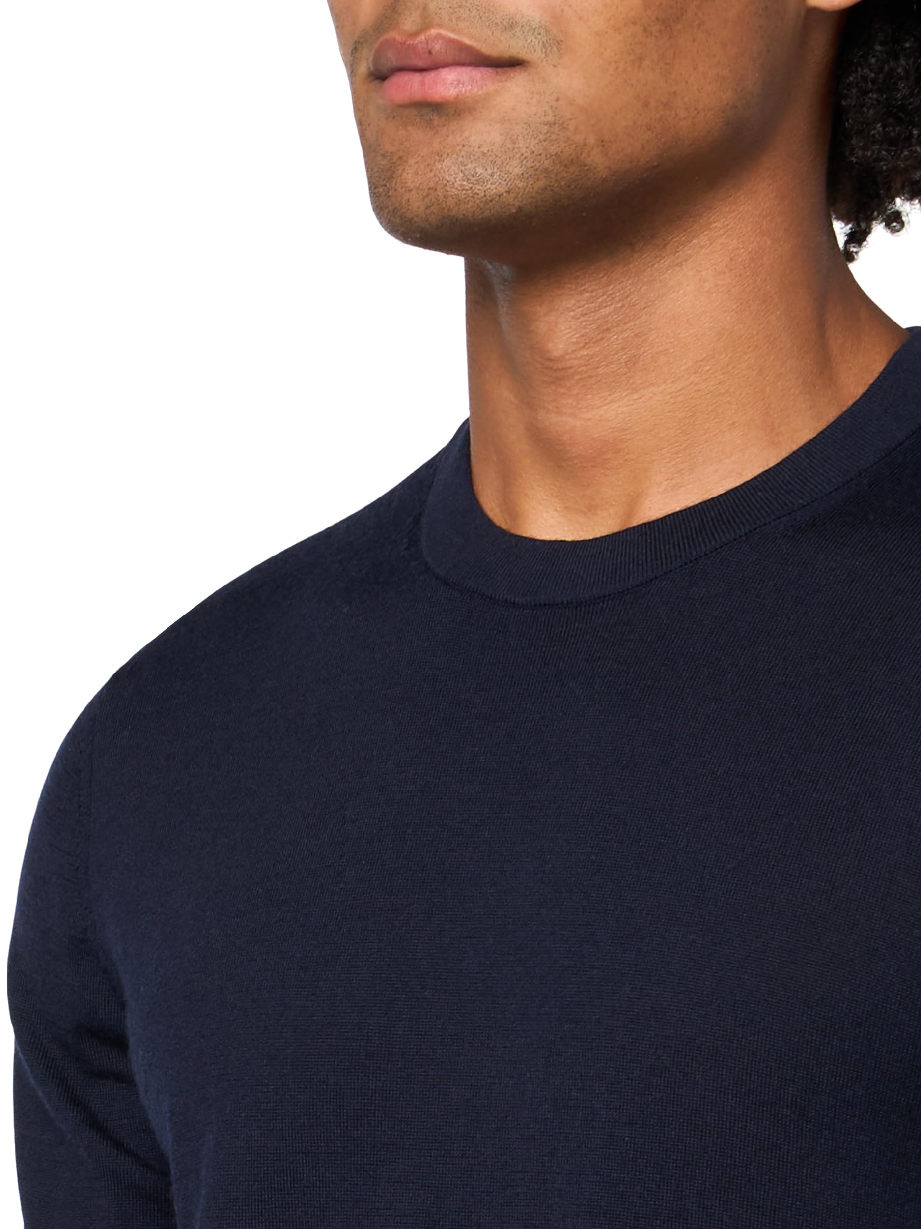 Brooks Brothers Merino Wool Crewneck Long Sleeve Sweater Pullover Uomo