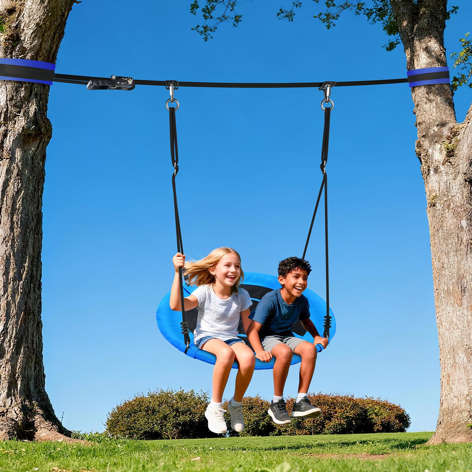 Amazon.com: Hapfan Slackline Swing Sets for Backyard, 40