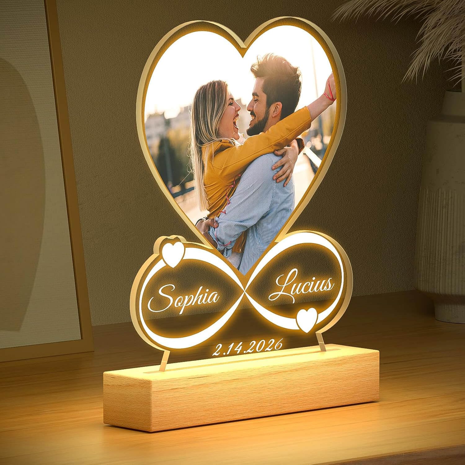 KoxSmar Cadeau Femme Personnalisé, Cadre Photo Personnalisé, Cadre Personnalisé Photo, Cadre Photo Personnalise, Cadeau Anniversaire Femme