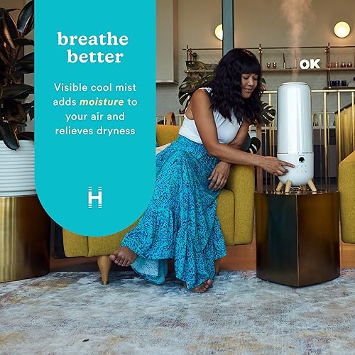 Miniatura 3 de Homedics Humidificador ultrasónico - Humidificadores de aire grandes de lujo para dormitorio y humidificador ultrasónico