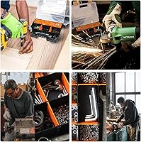 Vista 10 de TCE Caja de herramientas organizadora de piezas, caja de herramientas de almacenamiento versátil y duradera para pernos, tornillos, clavos, tuercas