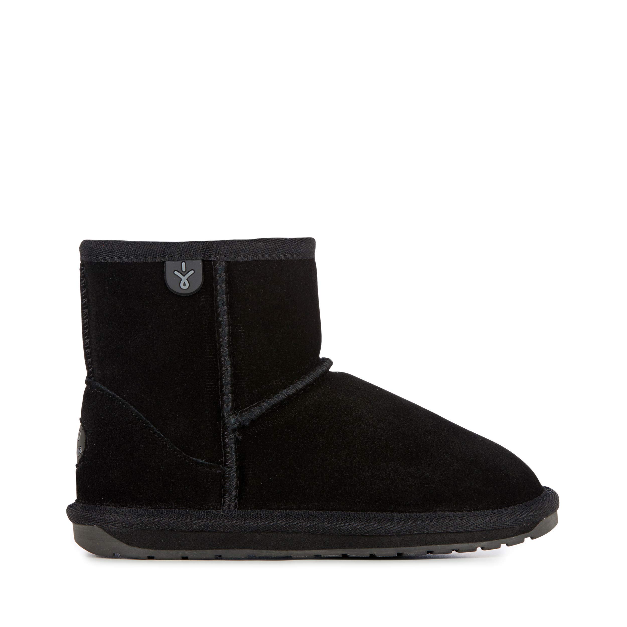 Boot stivale EMU bambina nero en daim pour l'hiver - 6