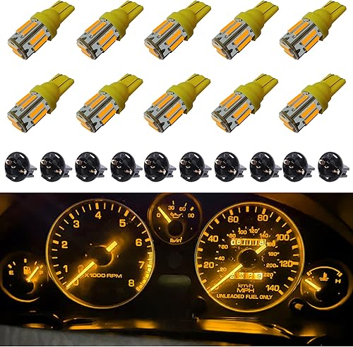 Miniatura 9 de T10 194 168 Dash Instrument - Bombillas LED de panel brillante, 10 unidsset