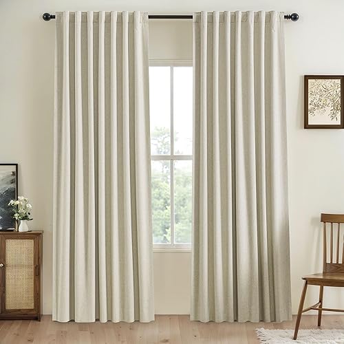 Miniatura 51 de UHITECH - Cortinas de 108 pulgadas de largo para ventana de sala de estar, cortinas opacas para dormitorio, juego de 2 paneles, azul, modernas, de