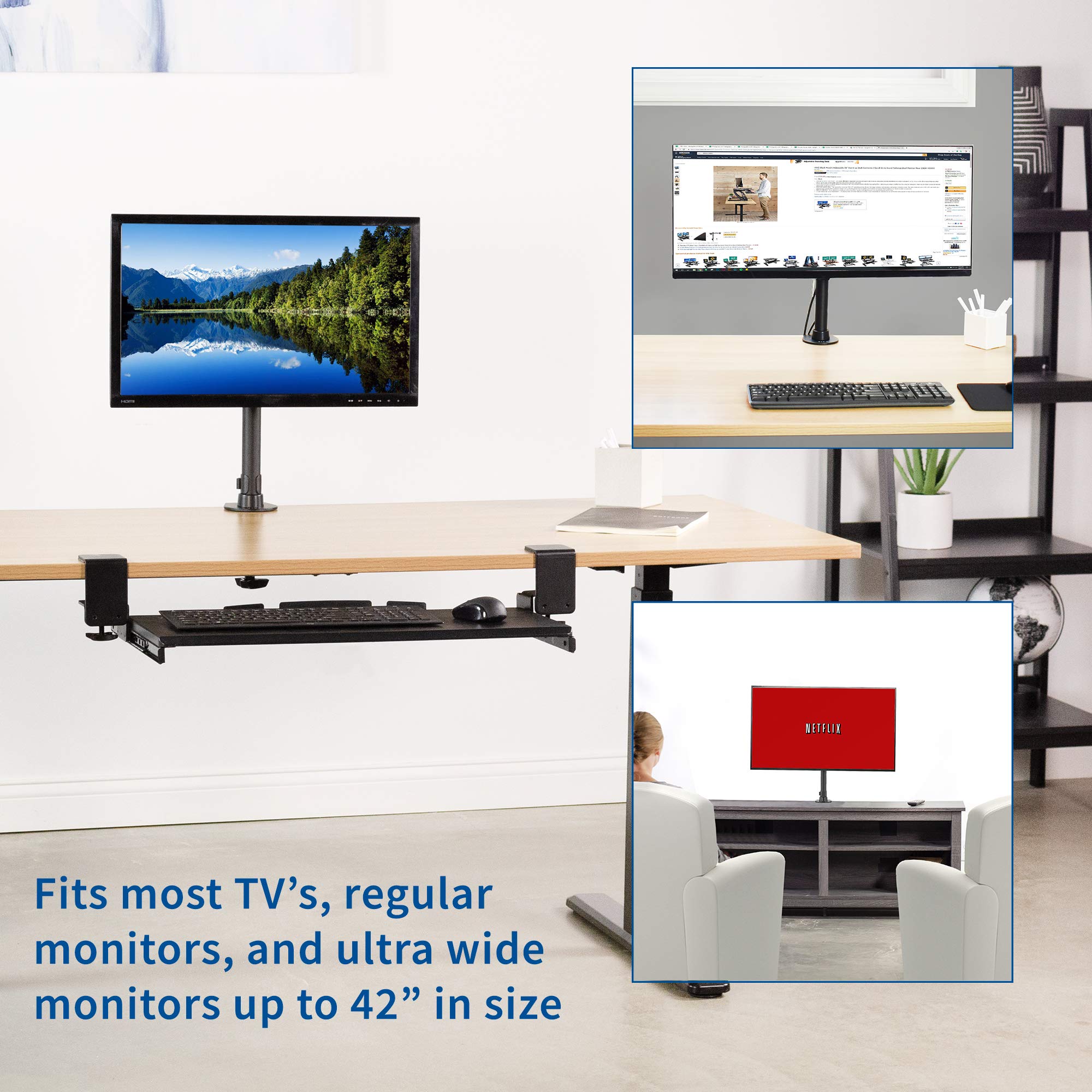 VIVO Black Ultra Wide Screen Tv and 