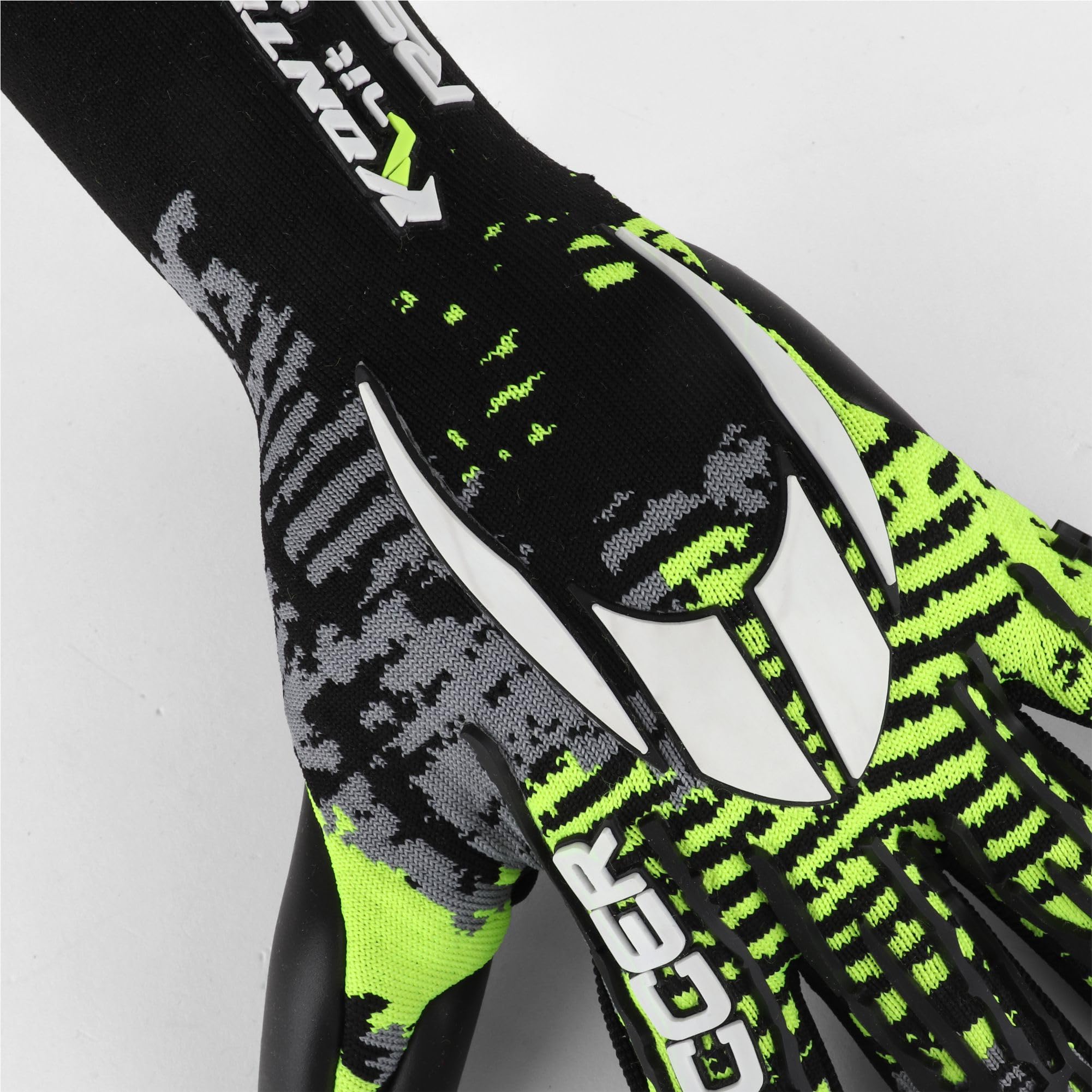 HO Soccer KONTROL Knit RS1 Lime Team Guantes de Portero, Unisex Adulto, Negro/Lima.