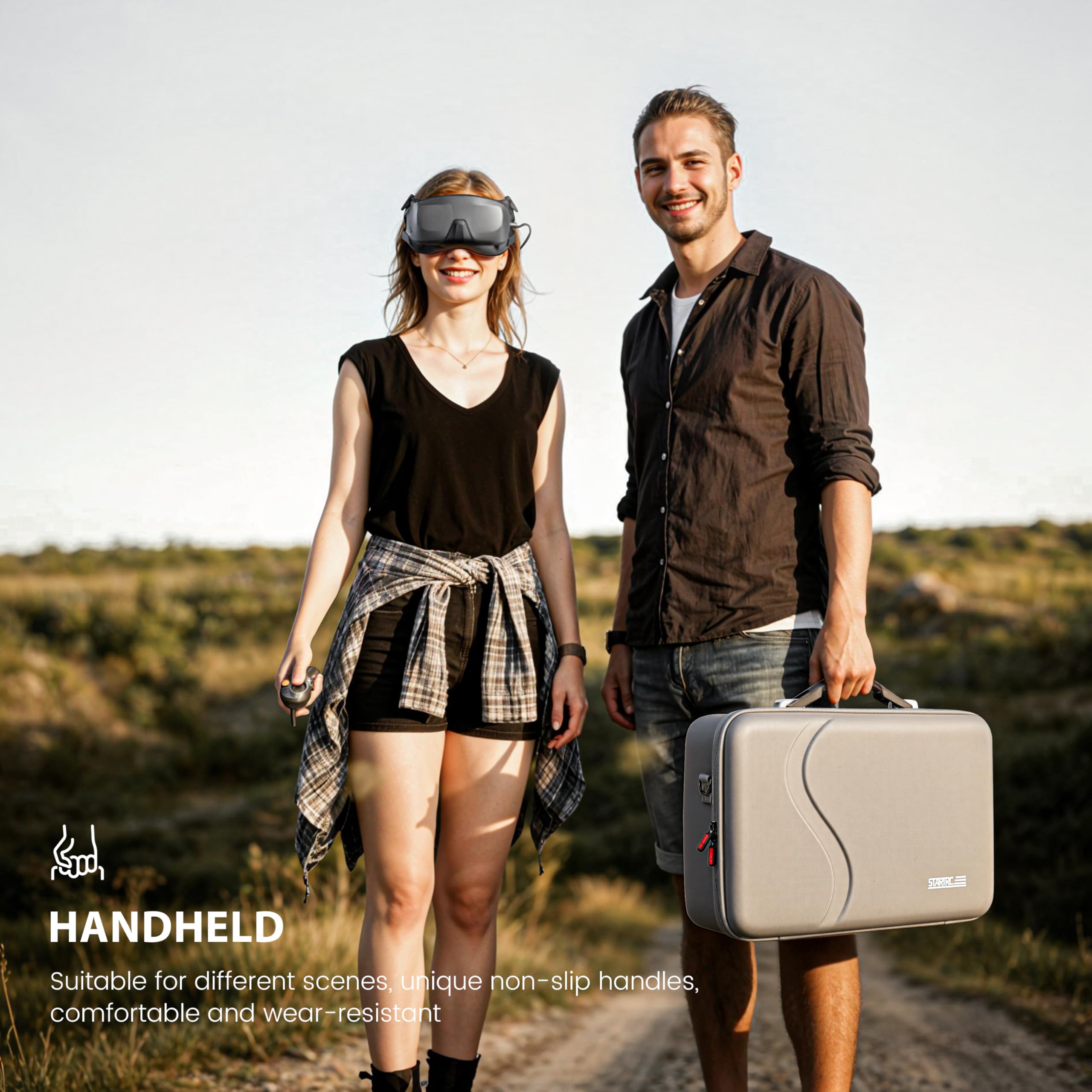 STARTRC Avata 360 etui, przenośna torba do przenoszenia DJI Avata 360 Fly More Combo do gogli N3, Hub ładowania