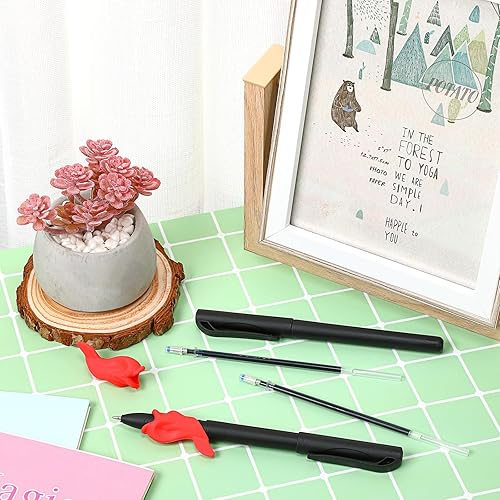 Miniatura 6 de Zonon 84 piezas de repuesto de bolígrafo de tinta que desaparece para niños, cuaderno de práctica mágica con ranuras invisibles automáticas,