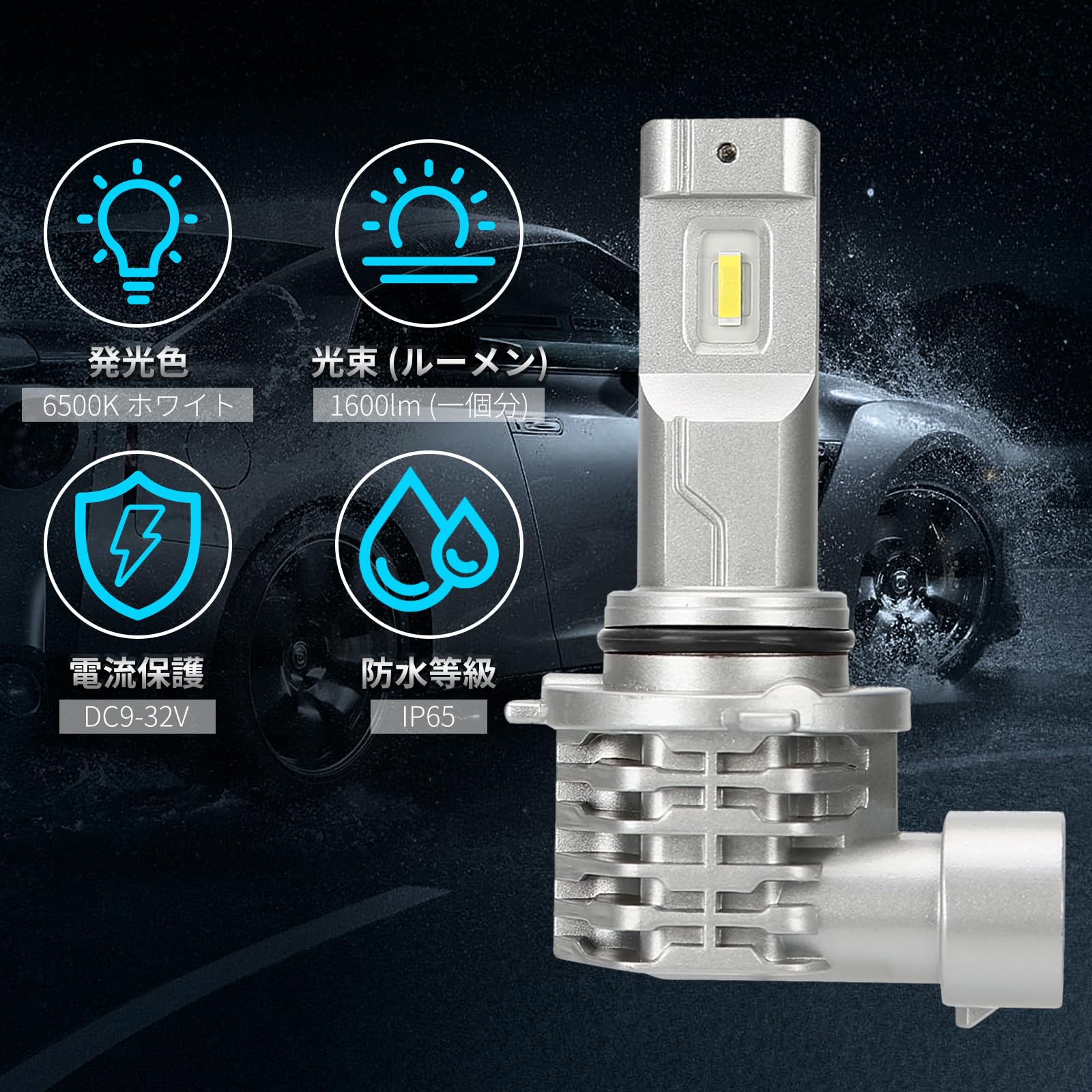 Amazon | 【2023最新】Gegizun HB4 ヘッドライト led 車検対応 バイク 
