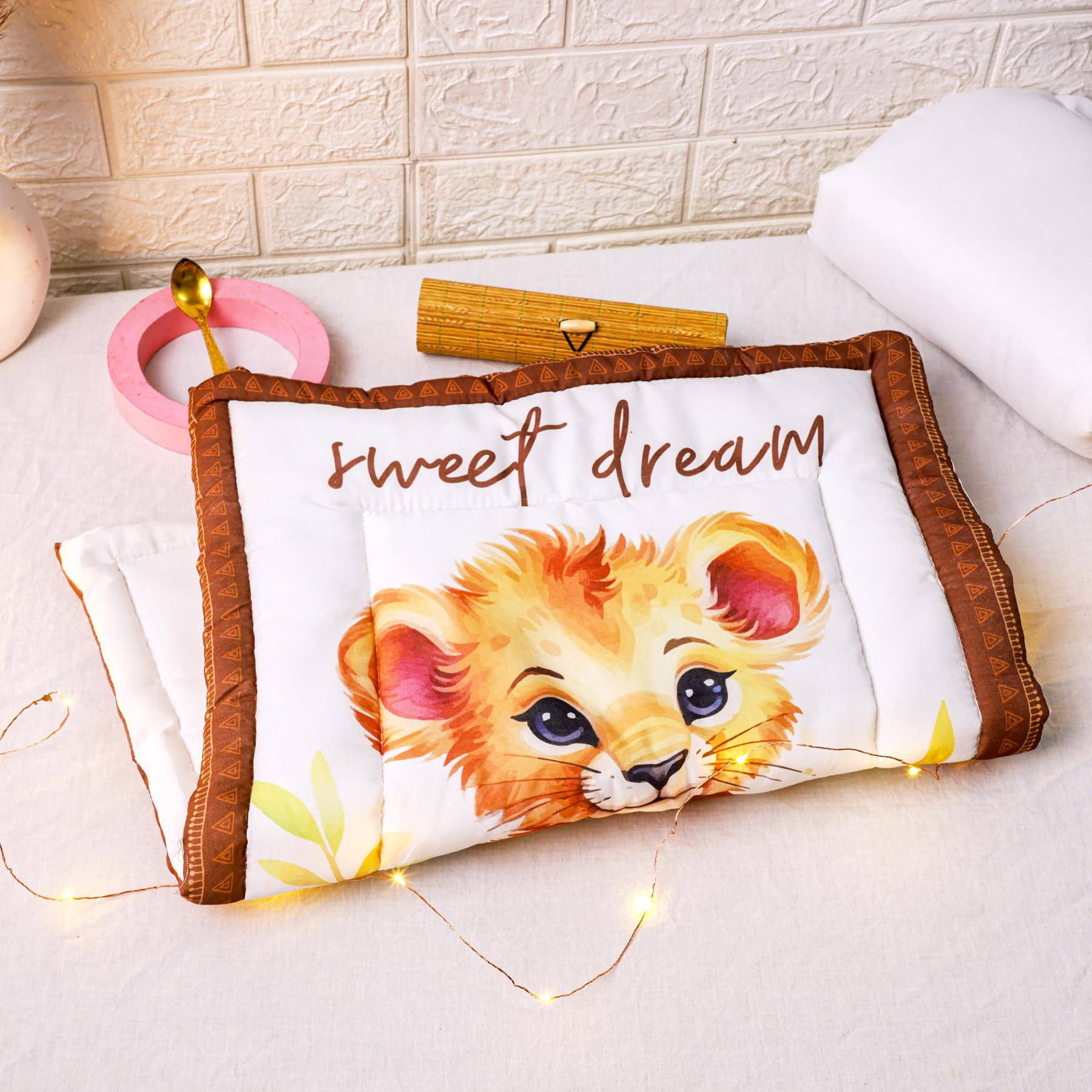 Novo Baby Newborn Soft Cotton Godadi | Kids gaddi | Crib Sheet | Baby mat | Godari |Bedding Set| Matress | Bed | Baby Bedding Set for New Born (Pack of 3) - Image 3 thumbnail