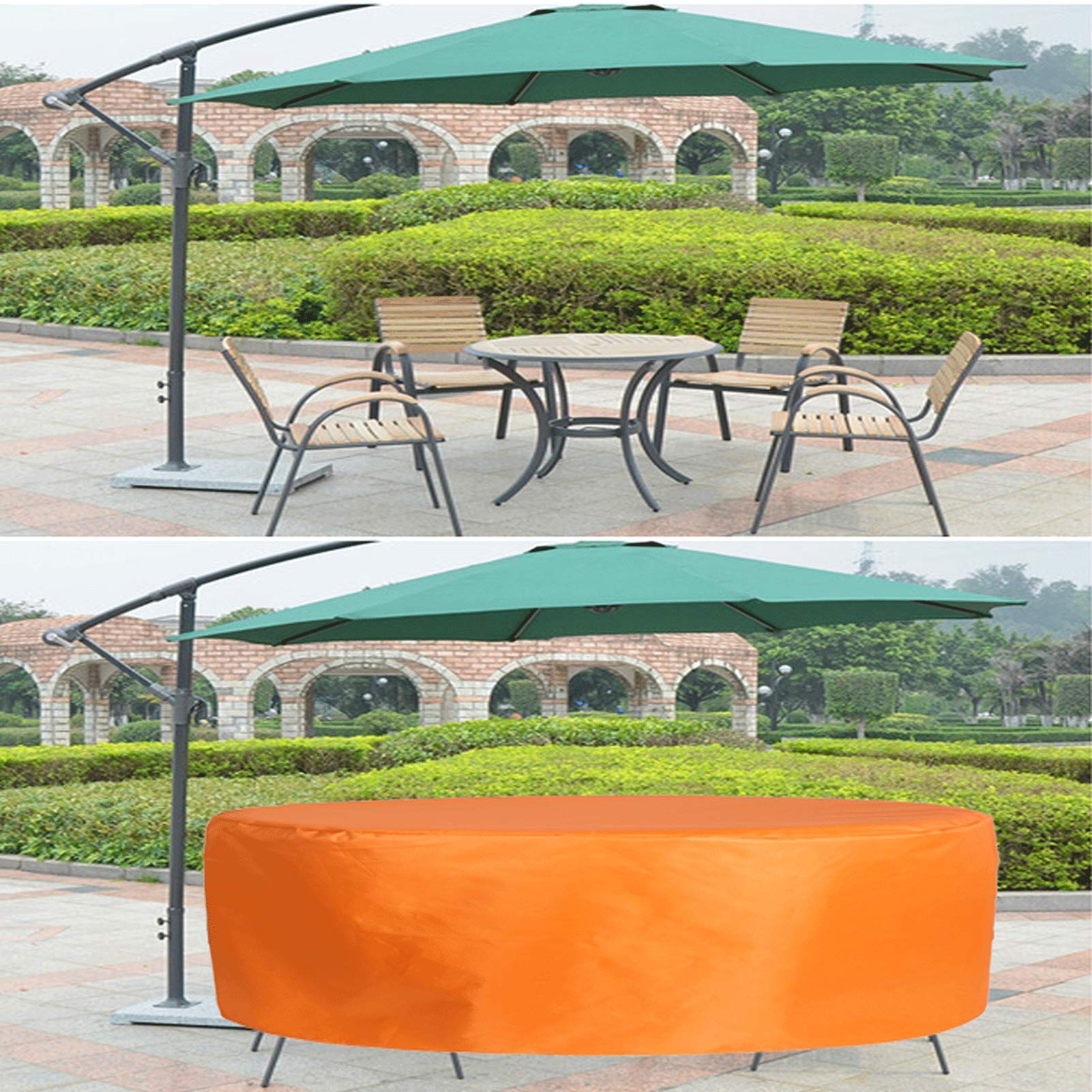 Hoes voor tuinmeubelen Tafel winddicht, terrasmeubelhoes waterdicht, All Weather tafel- en stoelhoezen voor tuinmeubelen Stofdicht Scheurvast (A 210x90cm