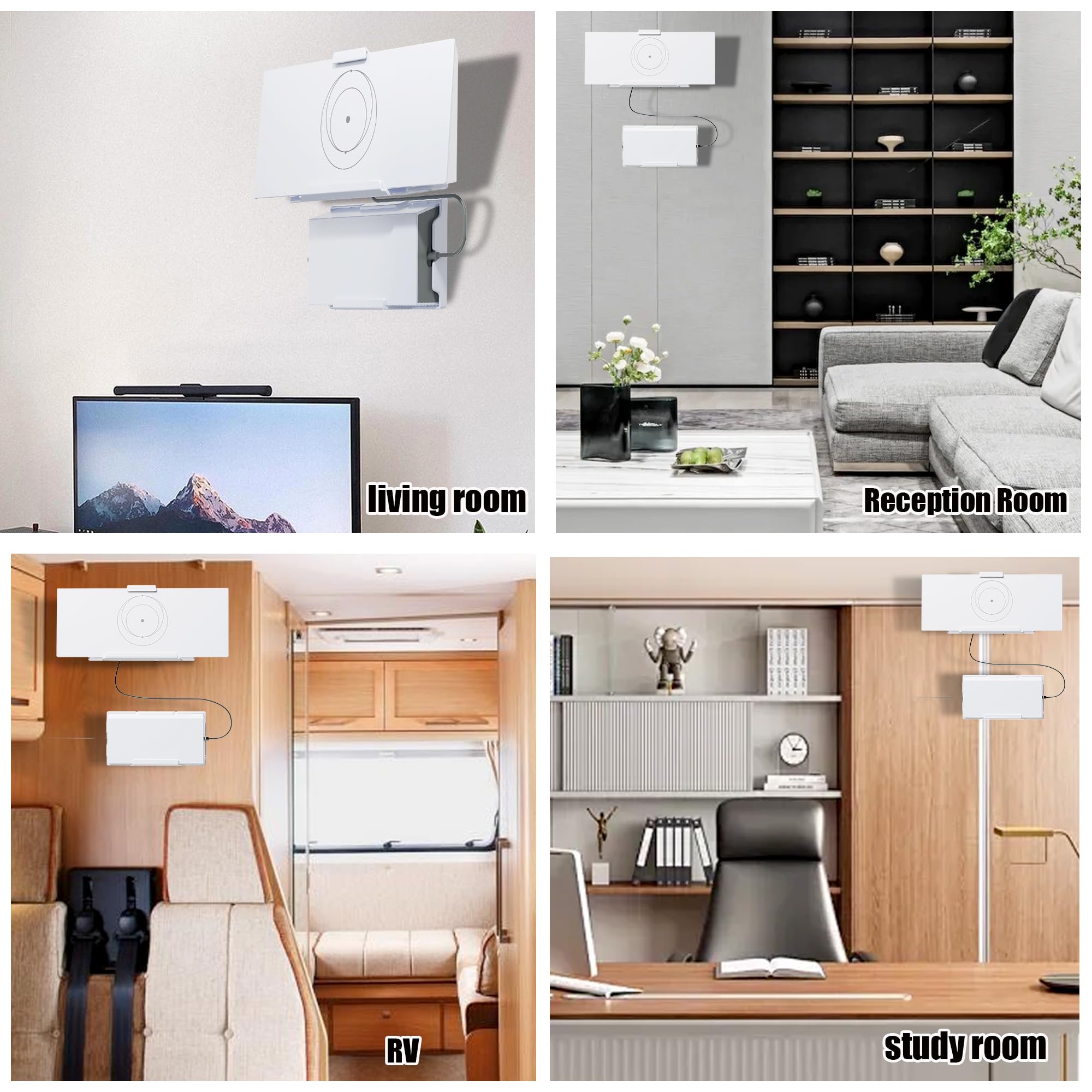 Router Wall Mount for Starlink Gen 3,All in One V3 Mesh Router and Power Supply Mounting Kit,for StarLink V3&Gen3 HP Standard Route