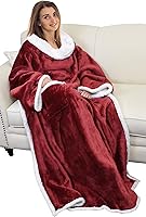 Vista 27 de Catalonia Manta Sherpa Vestible con Estampado de Gatos y Perros con Mangas y Brazos, Cómoda Manta Envolvente de TV con Mangas, Manta Grande