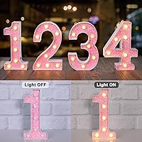 Vista 179 de Foaky LED Letter Lights Sign Marquee Light Up Letters Sign for Night Light Wedding/Birthday Party Battery Powered Christmas Lamp Home Bar