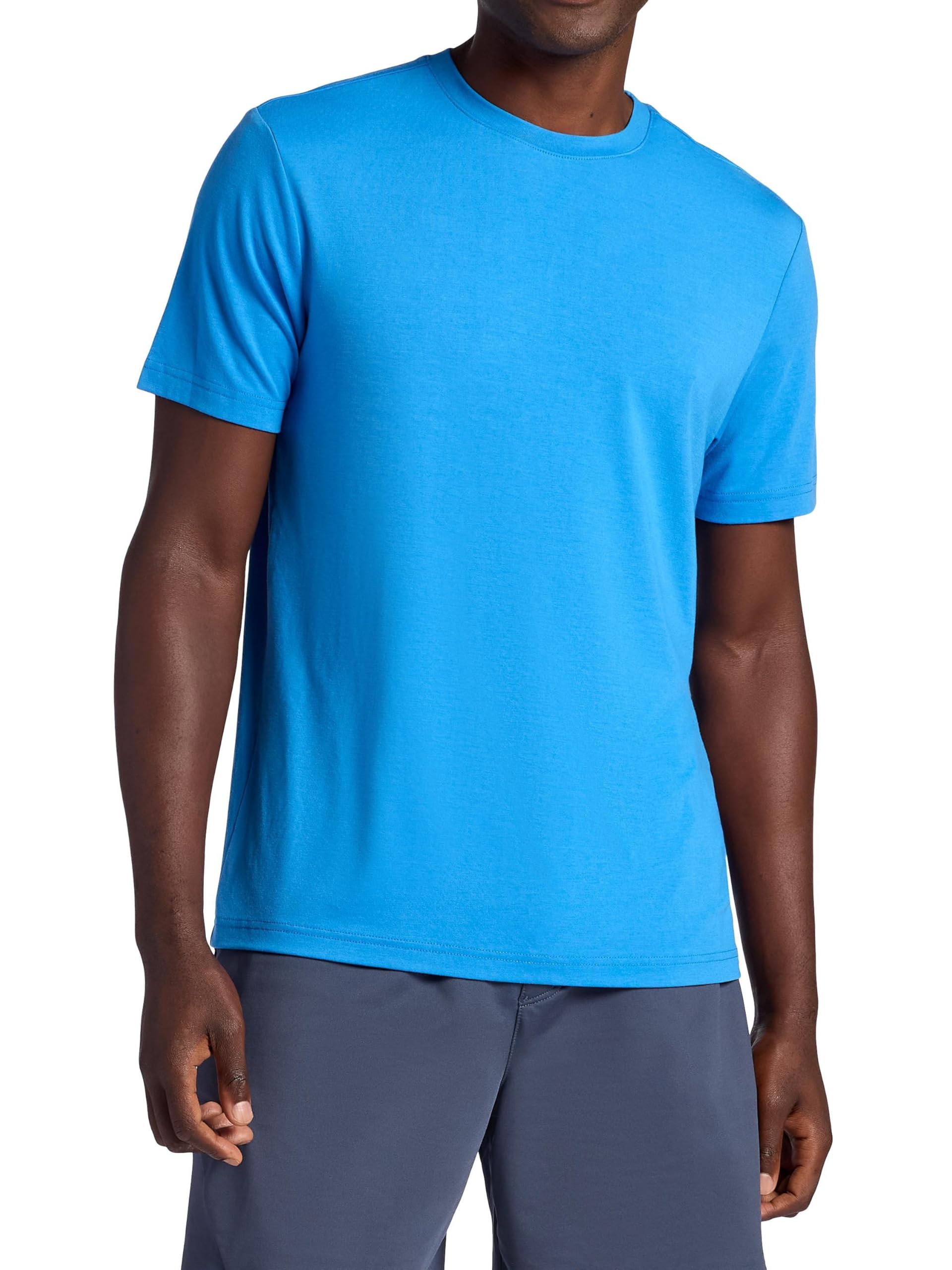 Gaiam Men's Campanula Tech T-Shirt, Standard Fit, Stretch Midweight Performance Material, Large