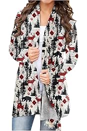 buffalo plaid leopard cardigan