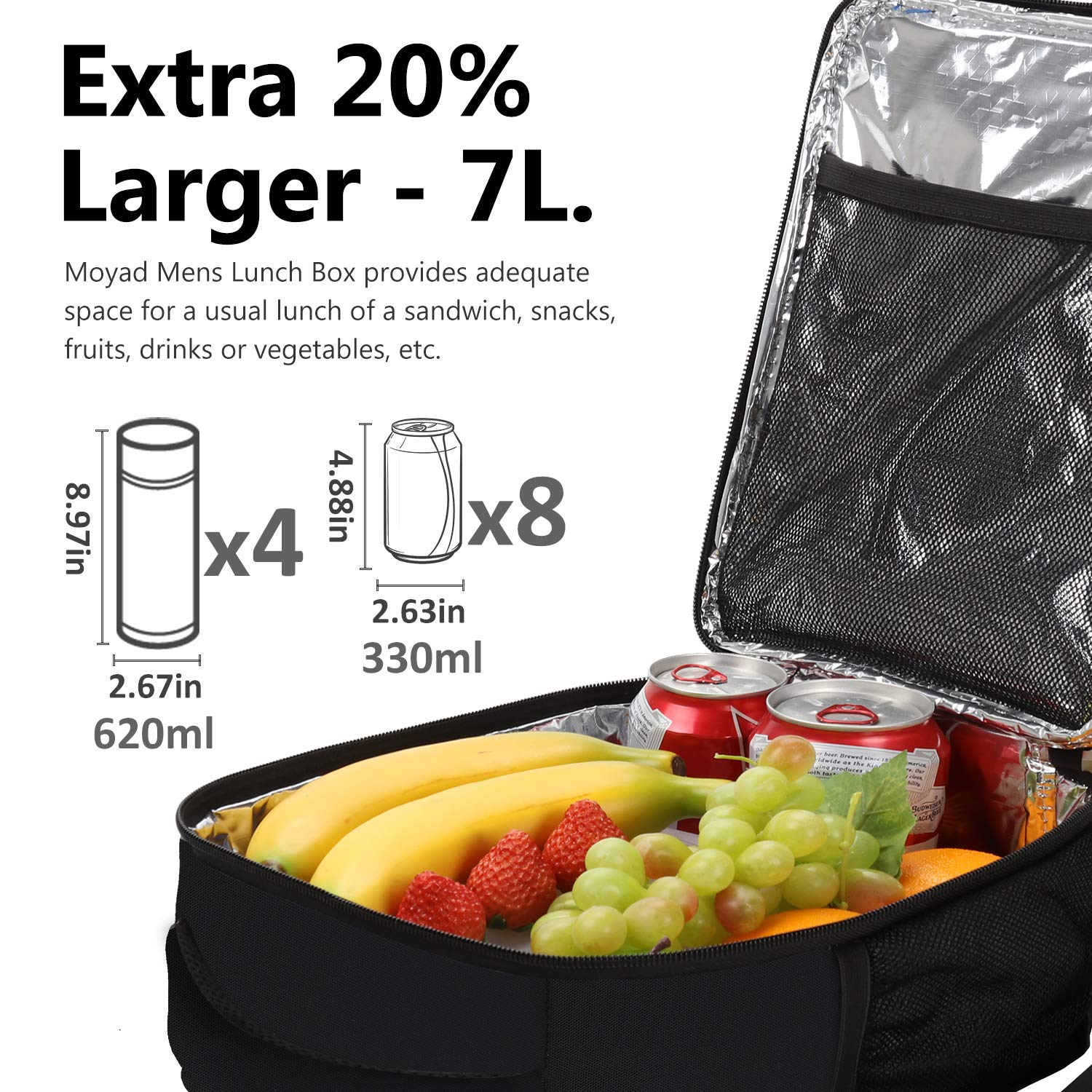 maisonware 15l insulated lunch box and cooler bag