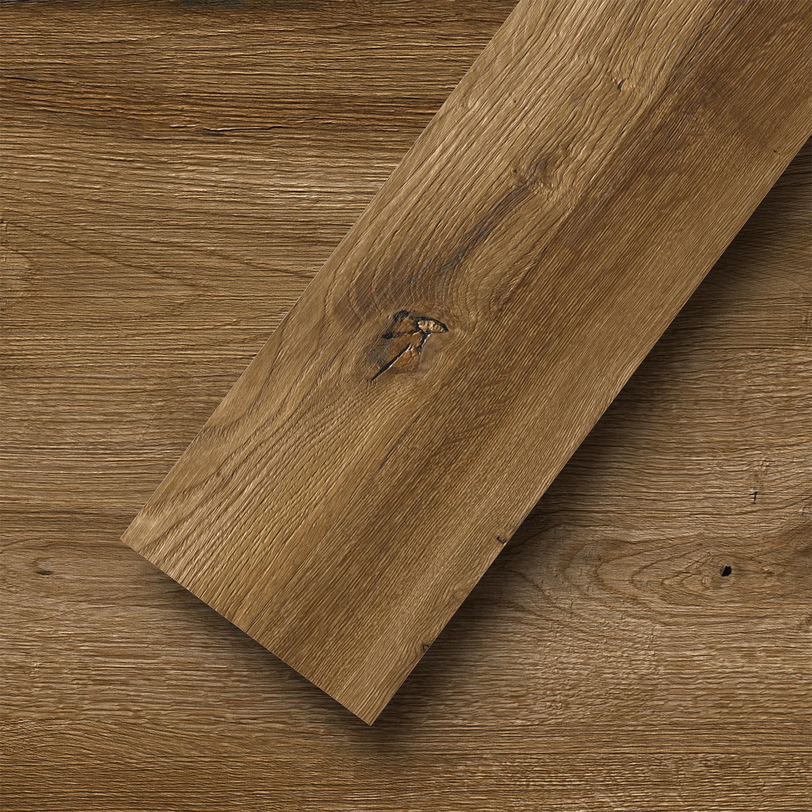 FlorExp Wood Effect Self-Adhesive Floor Tiles,Rustic Wood,36pcs 5.02㎡
