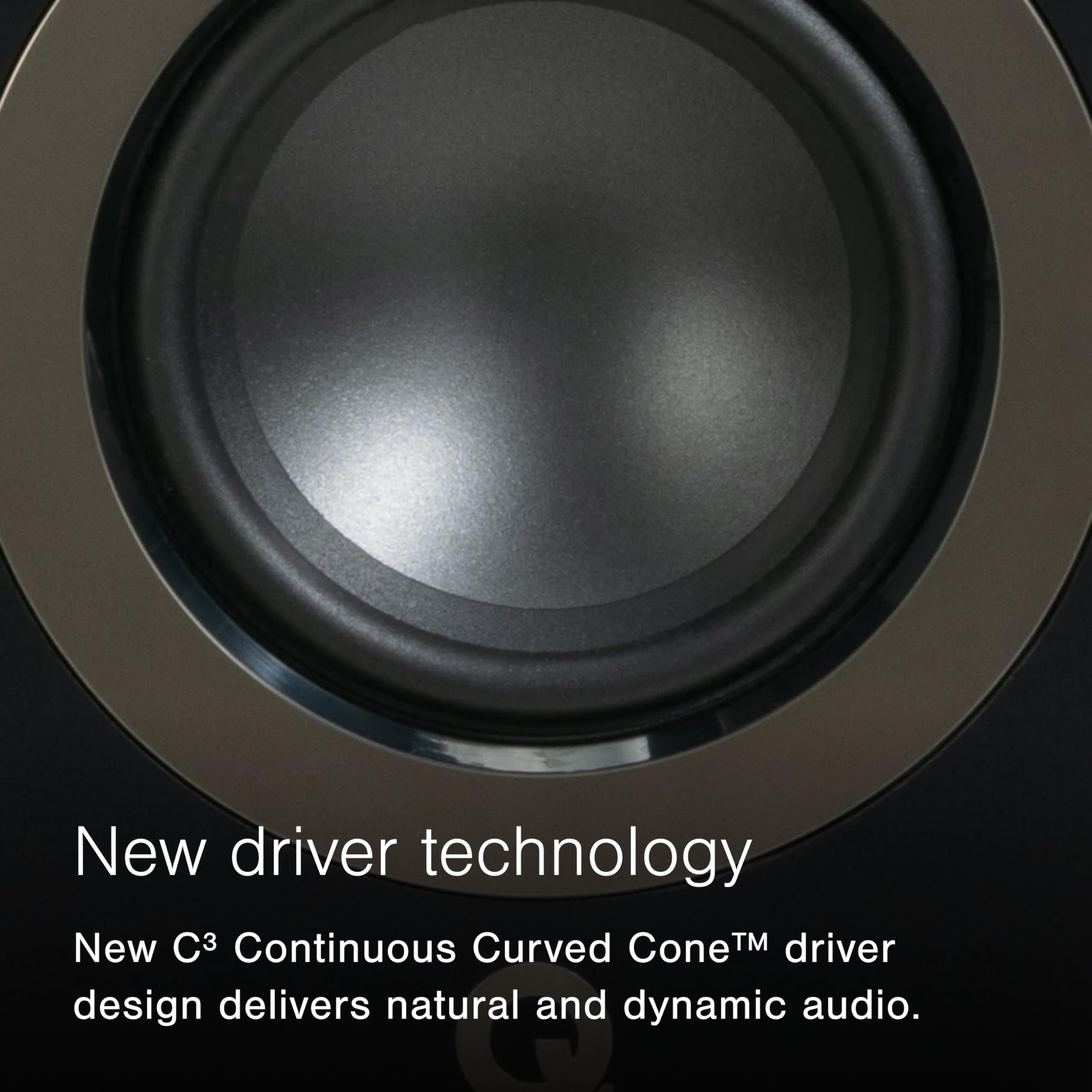 Q Acoustics 3010c Kompakte Bücherregal-Lautsprecher, 2-Wege-Reflexgehäuse, 10,2 cm Bass-Treiber, 2,3 cm Hochtöner, Stereo-Lautsprecher für Heimkino-Soundsystem