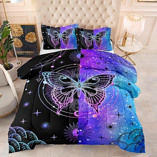 Vista 39 de CVHOUSE Juego de edredón de caballo rosa, tamaño individual, juego de ropa de cama de caballo rosa, juego de edredón suave y transpirable para niños