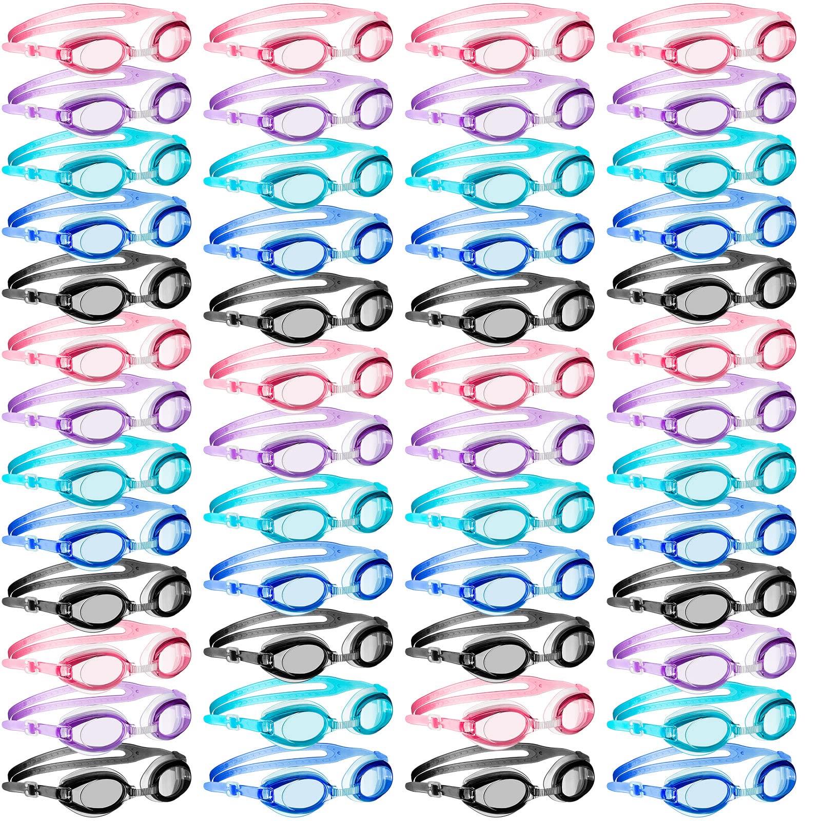 Kids Swim Goggles with Earplugs No Leaking Anti Fog Swimming Goggles UV Protection Kid Goggles Toddler Goggles Unisex Goggles