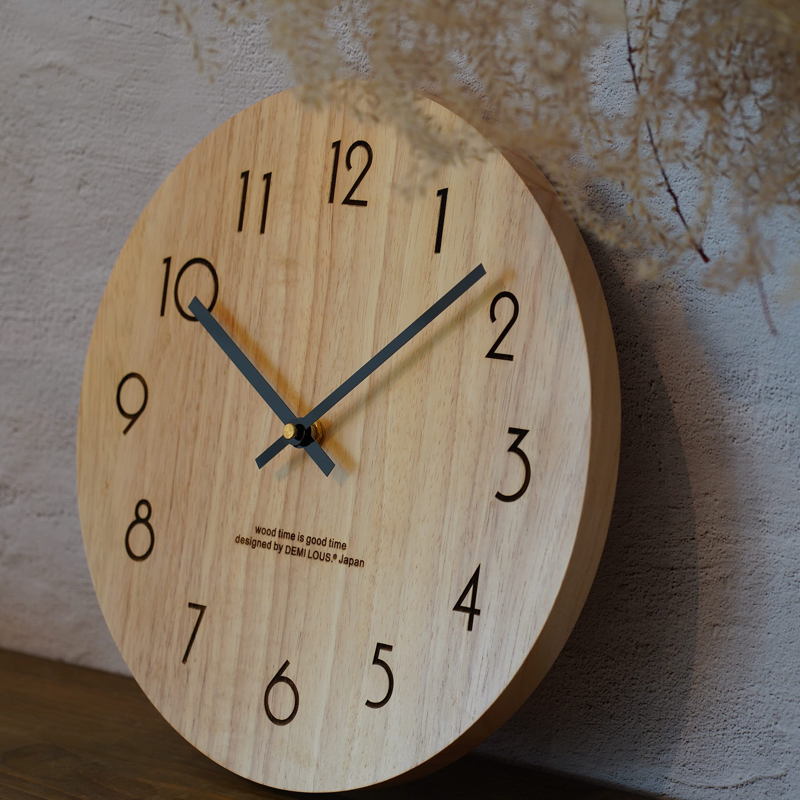 おしゃれ モダン 木製 掛け時計 アナログ(DEMI LOUS. デミ・ルース)