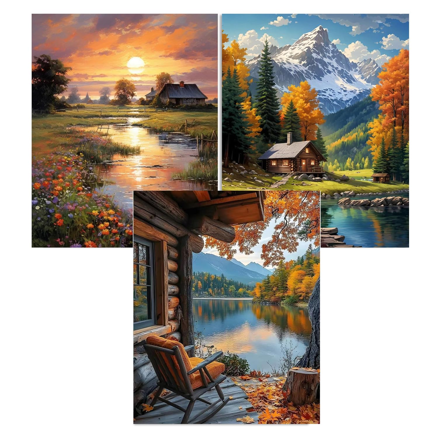 WEMEON 3 Stück Diamond Painting