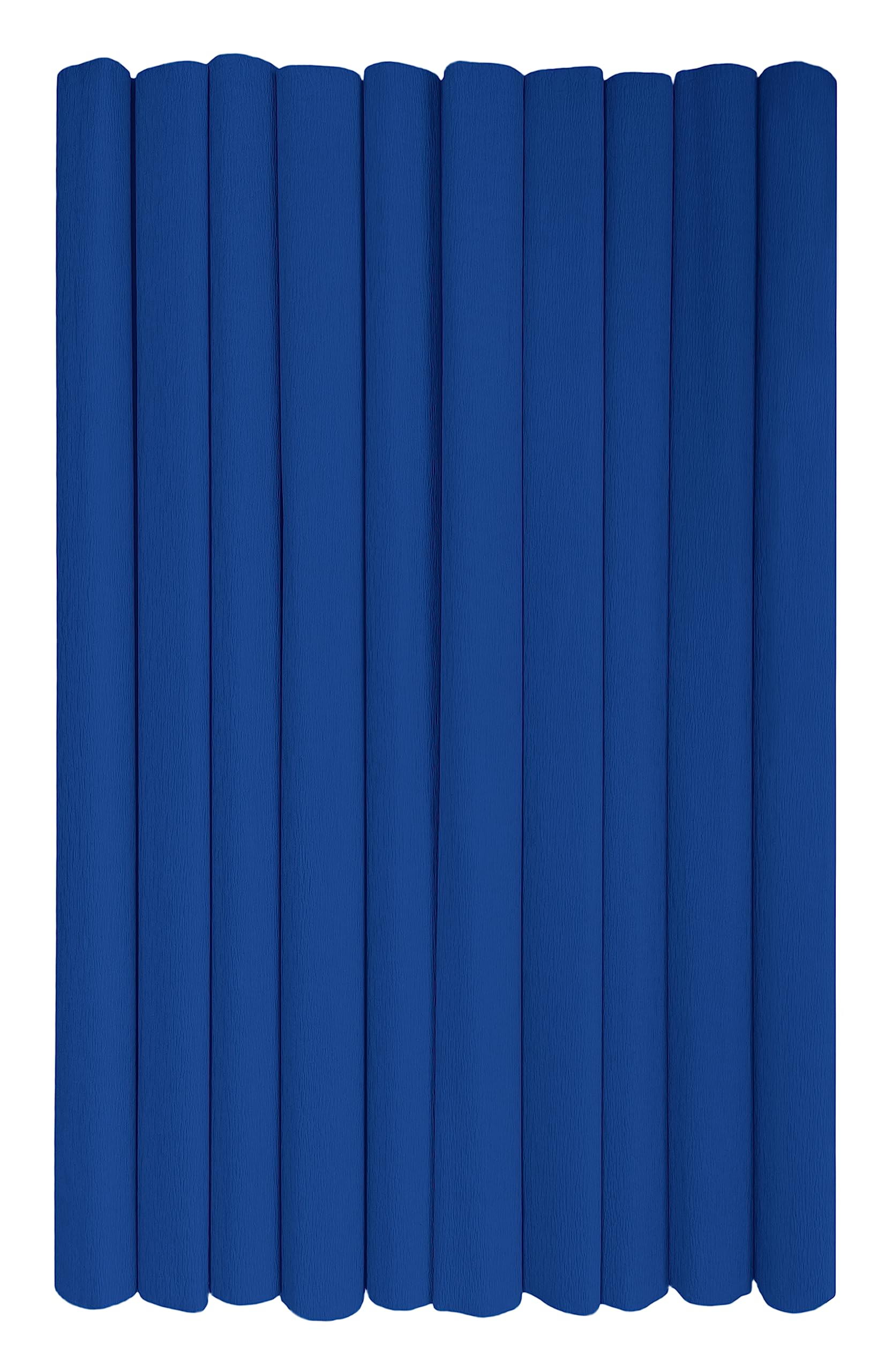 Interdruk - Crepe Paper Rolls for Kids, DIY and Decorations - Pack of 10 Reels (50cm x 200cm, 28g/m2) - 17 Blue
