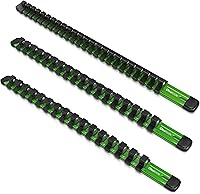 Vista 25 de Olsa Tools Organizador de Dados de Aluminio de 1/2 Pulgada Soporte de Dados de Calidad Premium (VERDE)