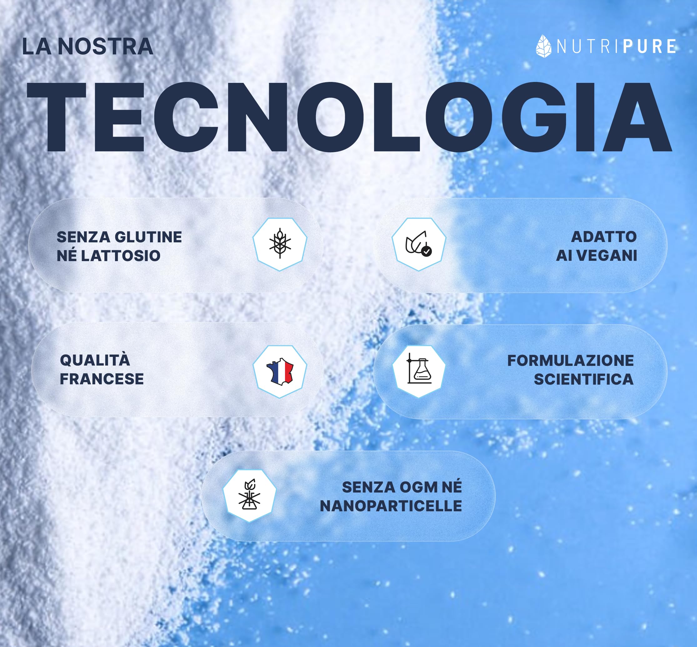 Glicina Pura | 100% Vegano | Aminoacido Essenziale | Ideale Per La Ricostruzione Del Collagene, Le Articolazioni E La Tendinite | Senza OGM, Senza Additivi | 31 Dosi | Bustina Da 310 G | Nutripure