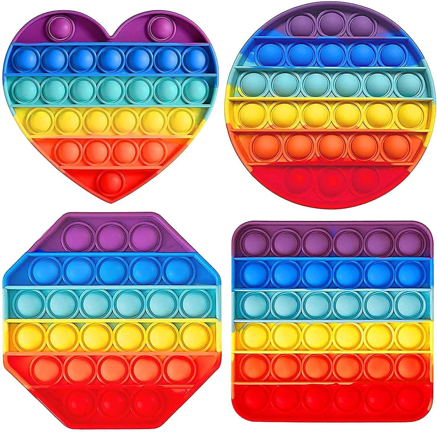 Main Stop 1 Piece Pop-it Push Bubble Sensory Fidget Toy Random Design, Pop It Fidget Toys (You Will Get 1pc Push Pop Toy)