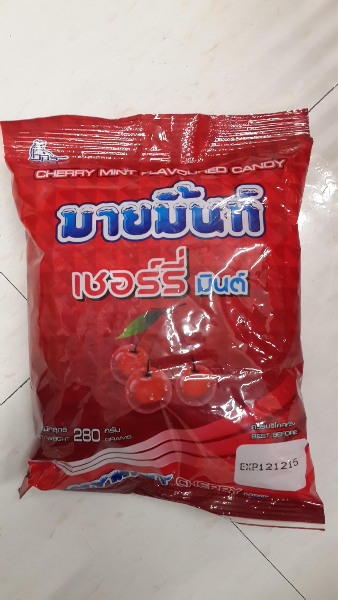Mymint Cherry Mint Flavoured Candy 100 Pieces
